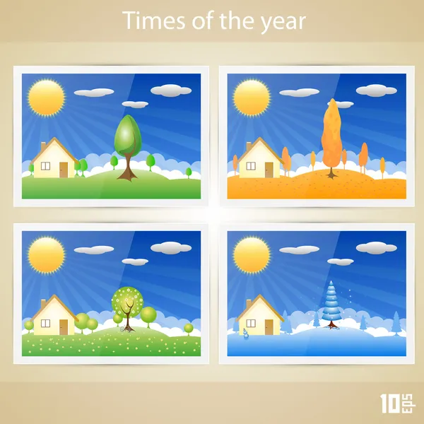 Times of the year — Stock Vector