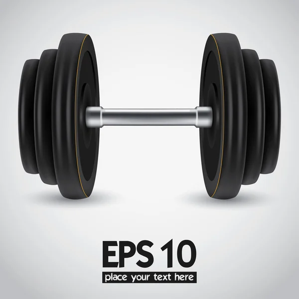 Vector dumbbell fundo —  Vetores de Stock