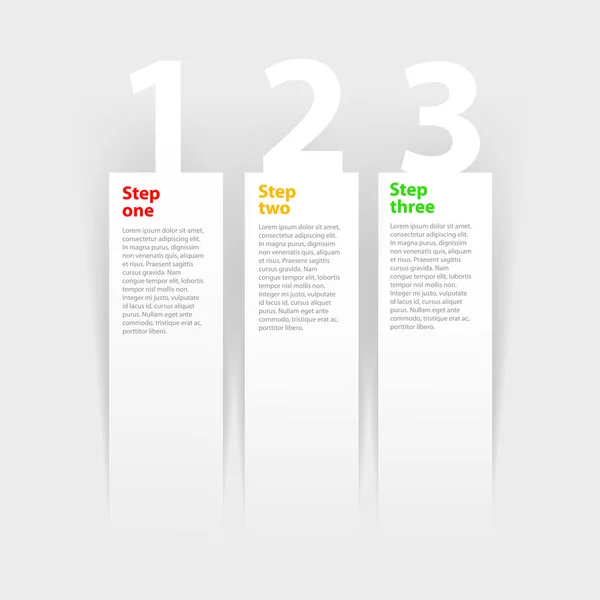 Opzioni di business step banner. Illustrazione vettoriale — Vettoriale Stock