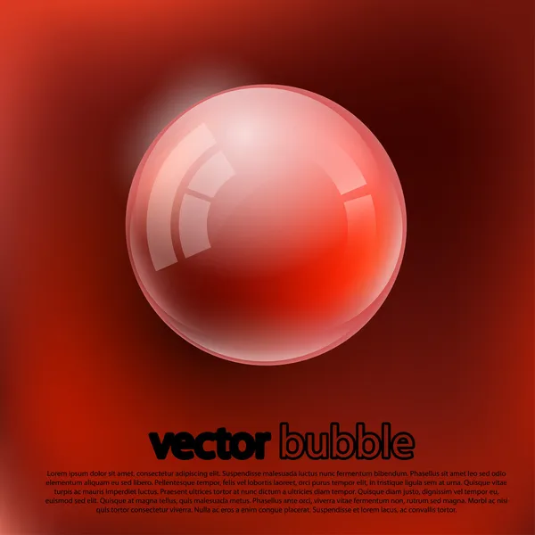 Bubblor på en gul bakgrund. — Stock vektor