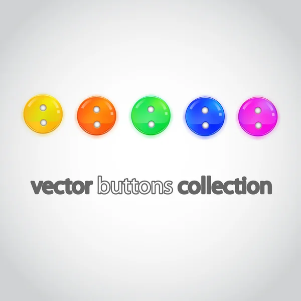 Vector buttons collection. — Stock Vector