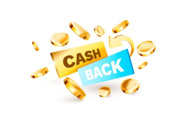 Nakit ödeme servisi, finansal ödeme etiketi. Vektör