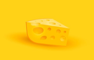 Peynirli organik ikon, besin objesi beyaz arka plan. Vektör