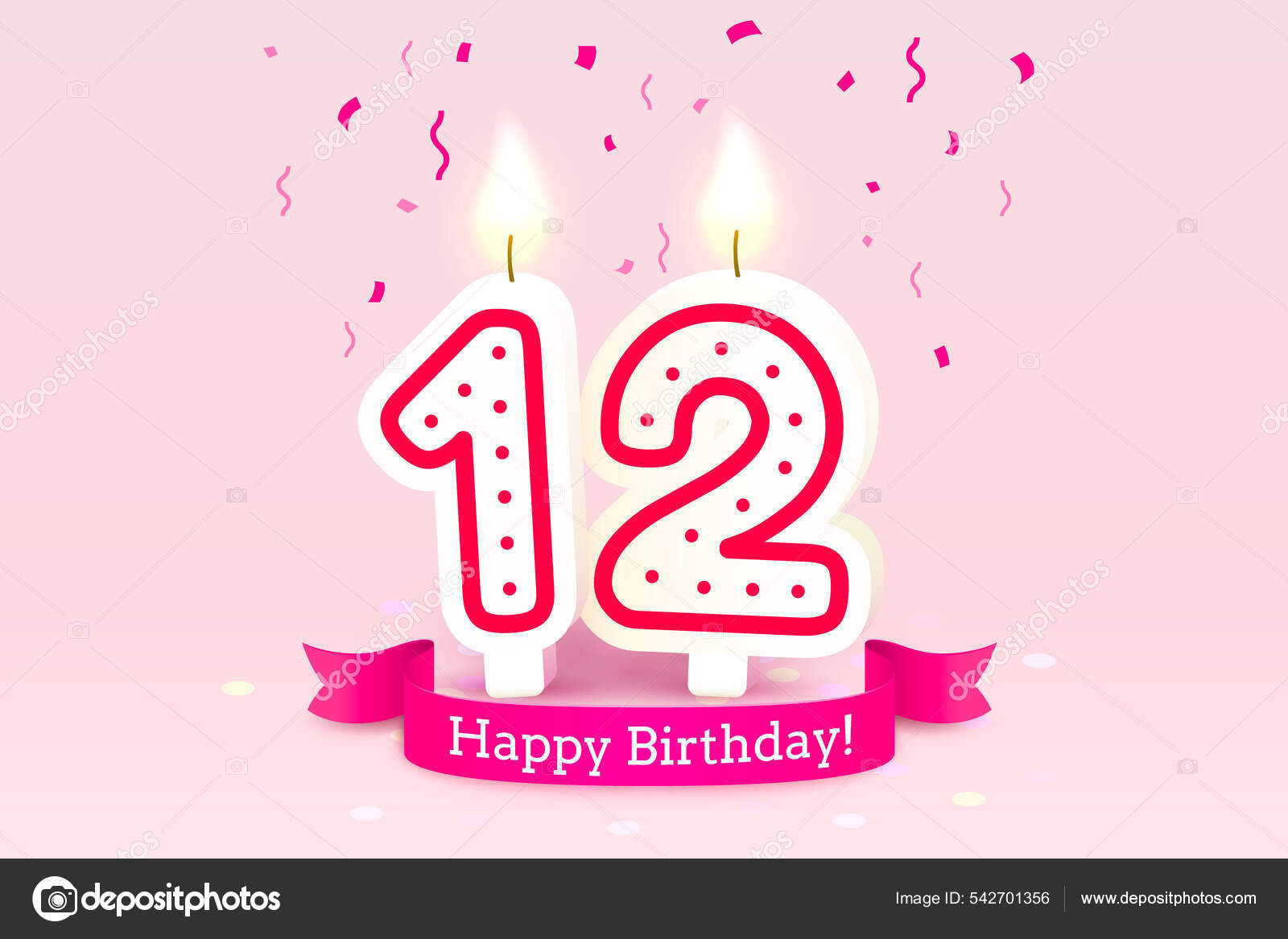 Feliz cumpleaños años 18 aniversario de la vela de cumpleaños en