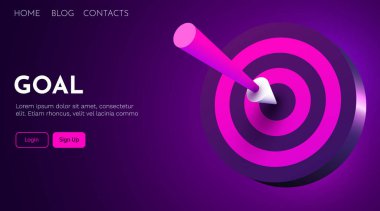 Gol atıyor. Hedefi vuruyorum. İş hedeflerinin başarısı.