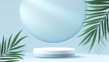 Işıklı sahne podyumu, ödül için sahne podyumu sahnesi, dekor unsuru arka planı. Vektör