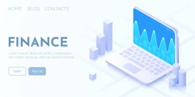 İş stratejisi ve planlama. Veri analizi ve yatırım. İş başarısı. Bilgisel elementleri olan bilgisayar. Sunum için tasarım.