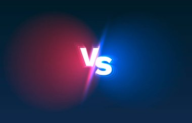 Maç kapağına karşı, pankart sporu, takım konsepti. Vektör illüstrasyon arkaplanı