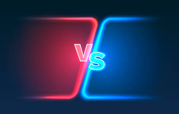 Versus game cover, banner sport vs, team concept. Vector illustration background