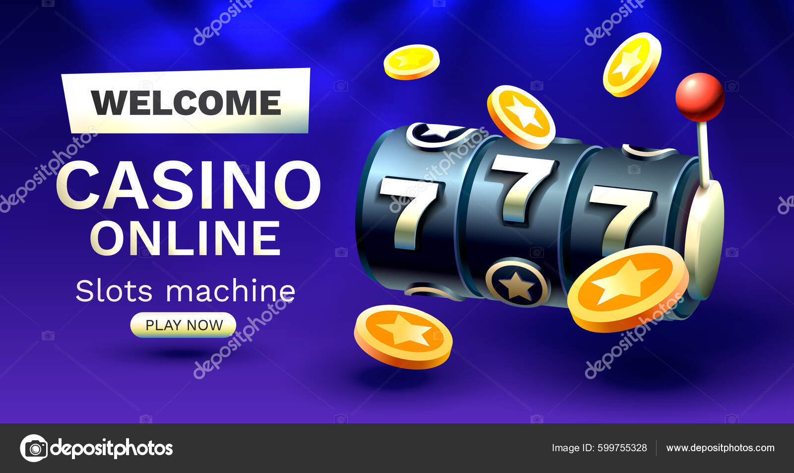 Online Slots Casino Banner Stock Illustration - Download Image Now