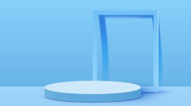 Soyut sahne arkaplanı. Ürün sunumu, modelleme, kozmetik ürünler, podyum, sahne kaidesi veya platformu. Vektör illüstrasyonu