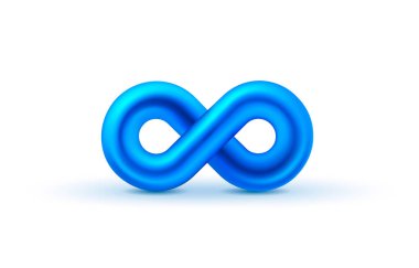 Sonsuz renk simgesi, işaret elemanı grafiği. Vektör illüstrasyonu