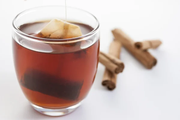 Bicchiere di tè rosso — Foto Stock