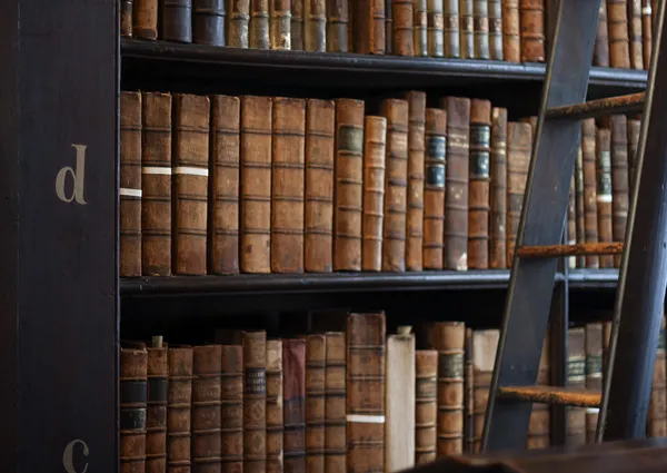 Dublin, Ireland - January 03: Shelves in The Long Room in Trinit — Stock Photo, Image