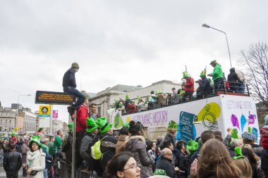Dublin, İrlanda - 17 Mart: Dublin Aziz patrick günü geçit töreni
