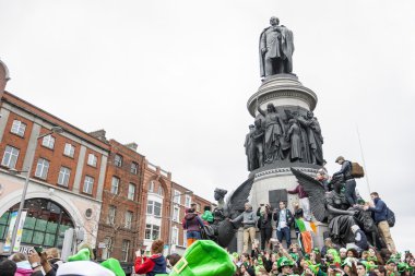 Dublin, İrlanda - 17 Mart: Dublin Aziz patrick günü geçit töreni