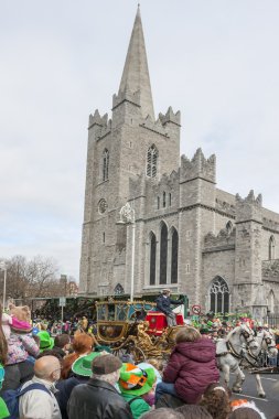 Dublin, İrlanda - 17 Mart: Dublin Aziz patrick günü geçit töreni