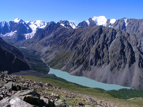 Dağ Altay. Göl shavlinskoe. — Stok fotoğraf