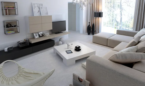 Modern interieur woonkamer — Stockfoto