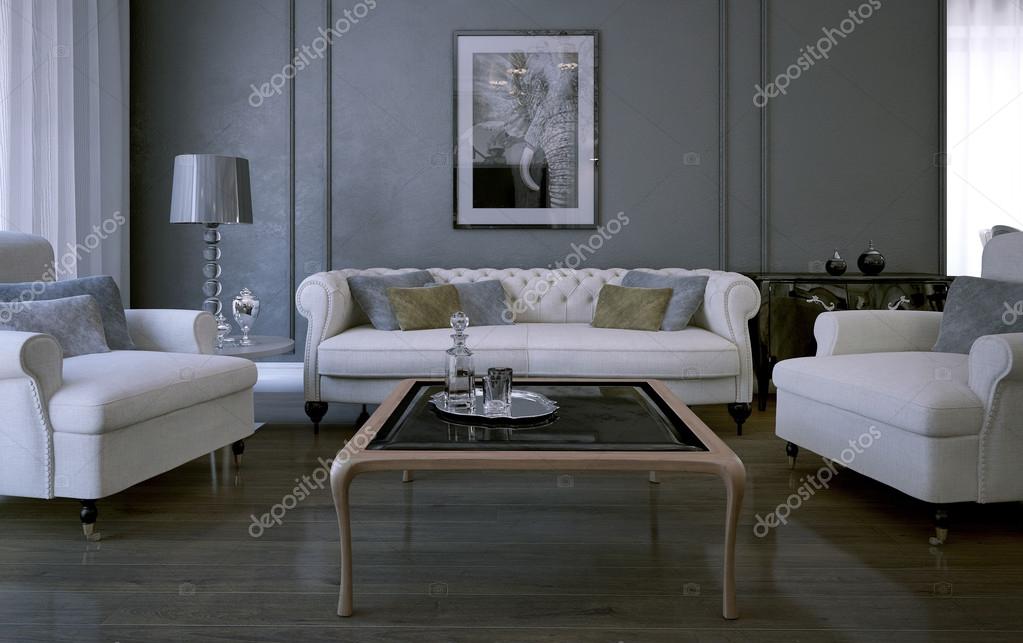 Klassisk inredning vardagsrum — stockfotografi © kuprin33 #34696671