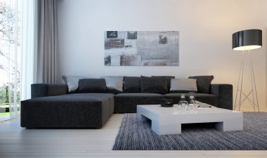 Modern living room clipart