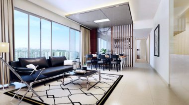 Modern oturma odası.