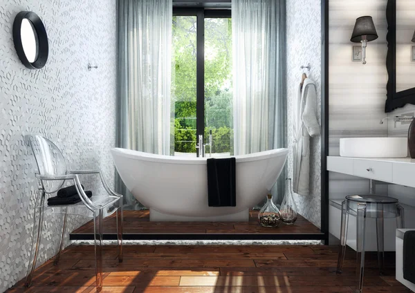 Modern fürdőszoba belső — Stock Fotó