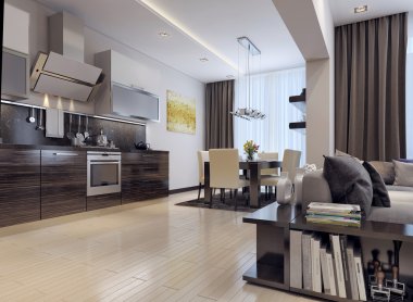 mutfak modern tarzı yemek