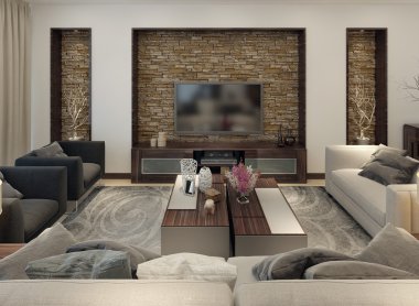 oturma odası modern bir tarz