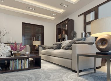 oturma odası modern bir tarz