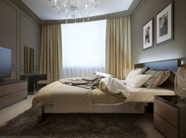 yatak odası iç modern tarzı