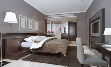 yatak odası iç modern tarzı