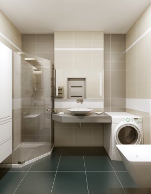 modern tarzda bir banyo 