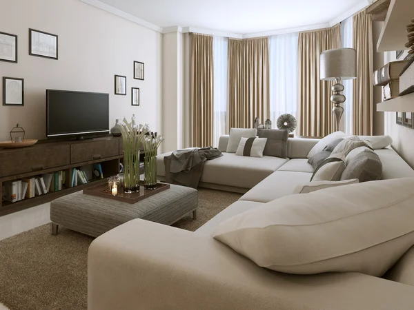 Sala de estar en estilo contemporáneo — Foto de Stock