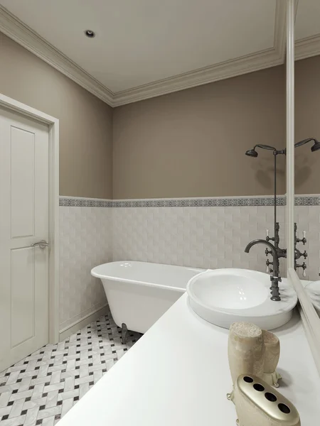 Klasický styl koupelny — Stock fotografie