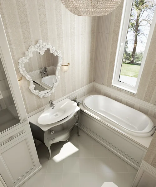 Klasický styl koupelny — Stock fotografie