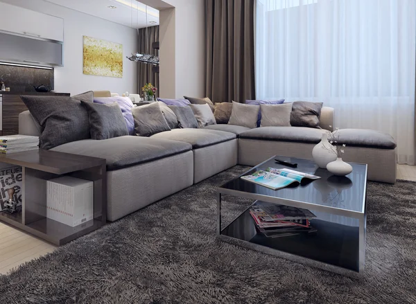 Sala de estar estilo contemporáneo — Foto de Stock