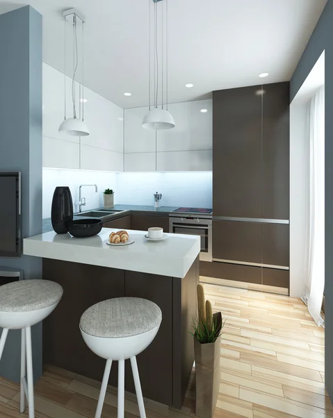 Kitchen dalam gaya modern — Stok Foto