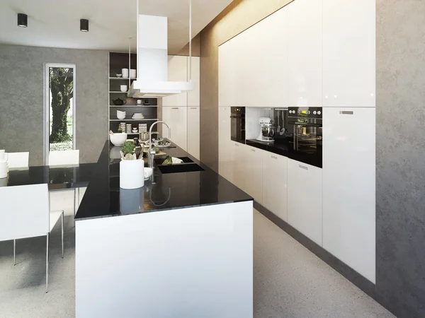 Cucina in stile contemporaneo — Foto Stock