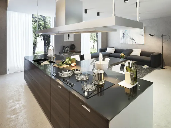 Cucina in stile contemporaneo — Foto Stock