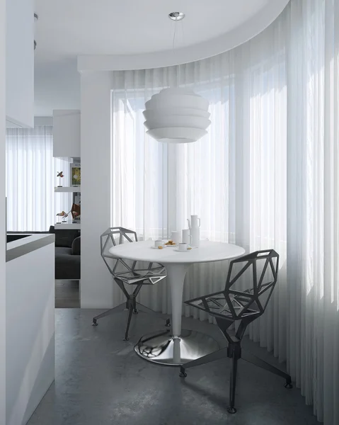 Dining kitchen, Scandinavian style — Stock Photo, Image