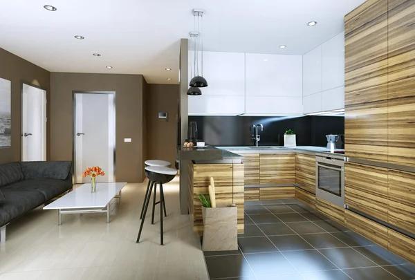 Kitchen in a modern style — Stock Photo, Image