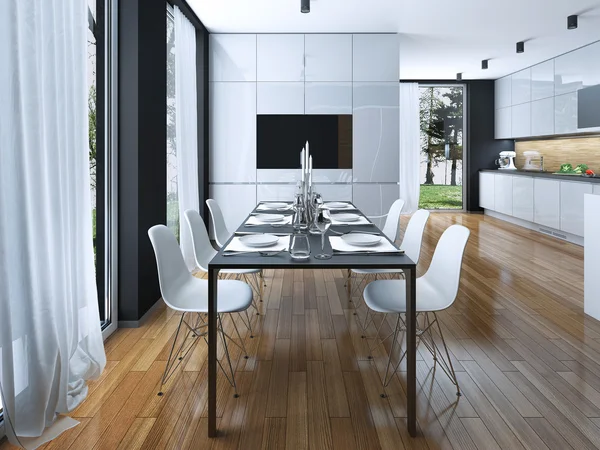 Küche Esszimmer modernen Stil — Stockfoto