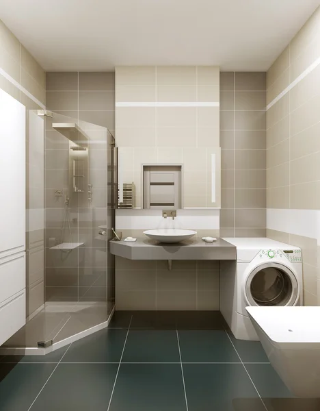 Een badkamer in moderne stijl — Stockfoto