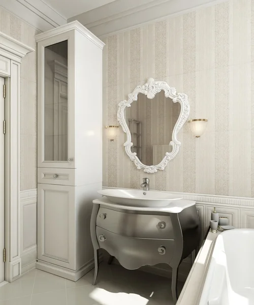 Bathroom classic style Royalty Free Stock Images