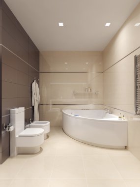 banyo modern tarzı 
