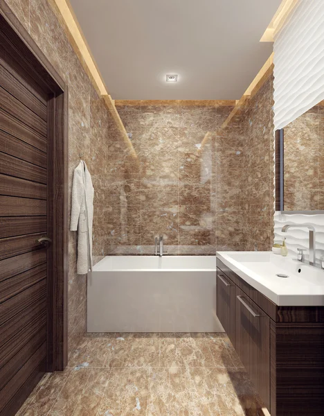 Un bagno in stile moderno — Foto Stock