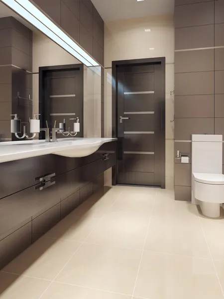 Ванная комната в современном стиле — стоковое фото