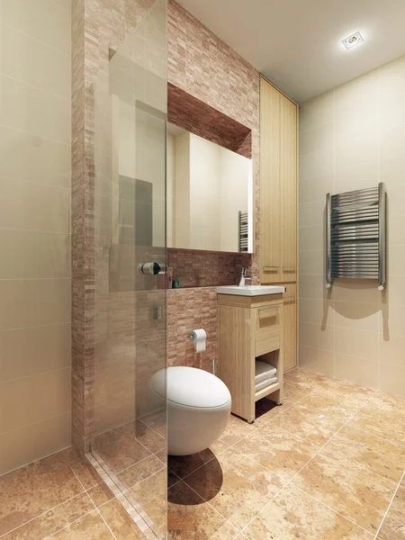 Une salle de bain dans un style moderne — Photo