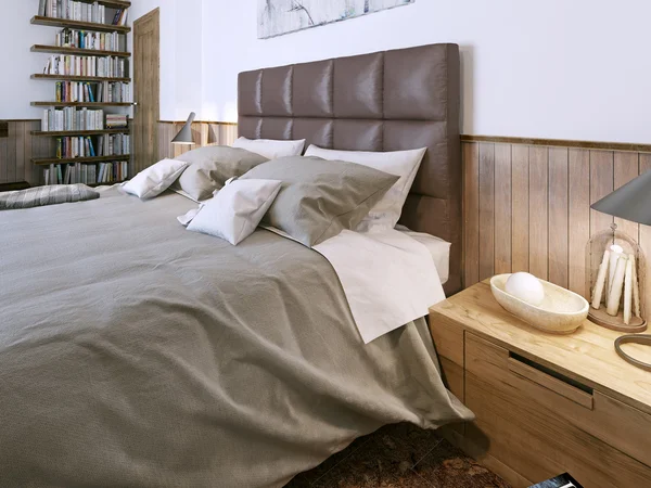 Camera da letto stile moderno — Foto Stock